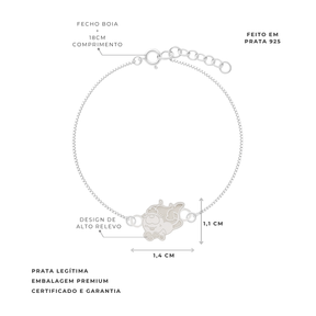 PULSEIRA DE PRATA FANIQUITA DEITADINHA