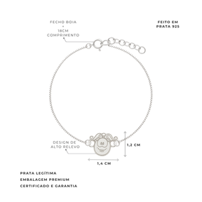 PULSEIRA DE PRATA FANIQUITA ROSTINHO