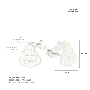 BRINCO DE PRATA FANIQUITA BEIJINHO