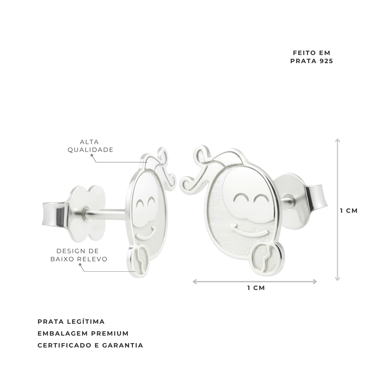 BRINCO DE PRATA SMILINGUIDO ORANDO