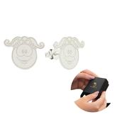 BRINCO DE PRATA FANIQUITA SORRINDO