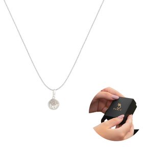 COLAR ESCUDO PALMEIRAS REDONDO PRETA 925 OFICIAL TIME