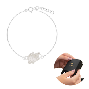 PULSEIRA DE PRATA FANIQUITA DEITADINHA