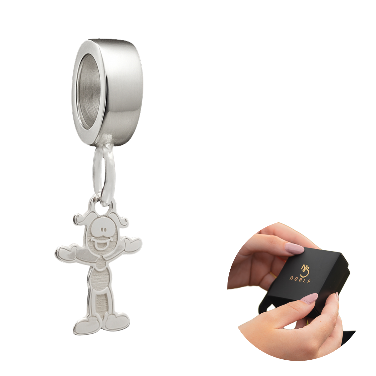 BERLOQUE DE PRATA SMILINGUIDO CORPO INTEIRO