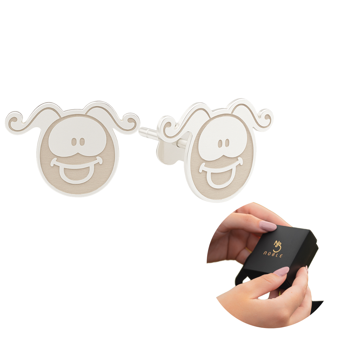 BRINCO DE PRATA SMILINGUIDO SORRINDO