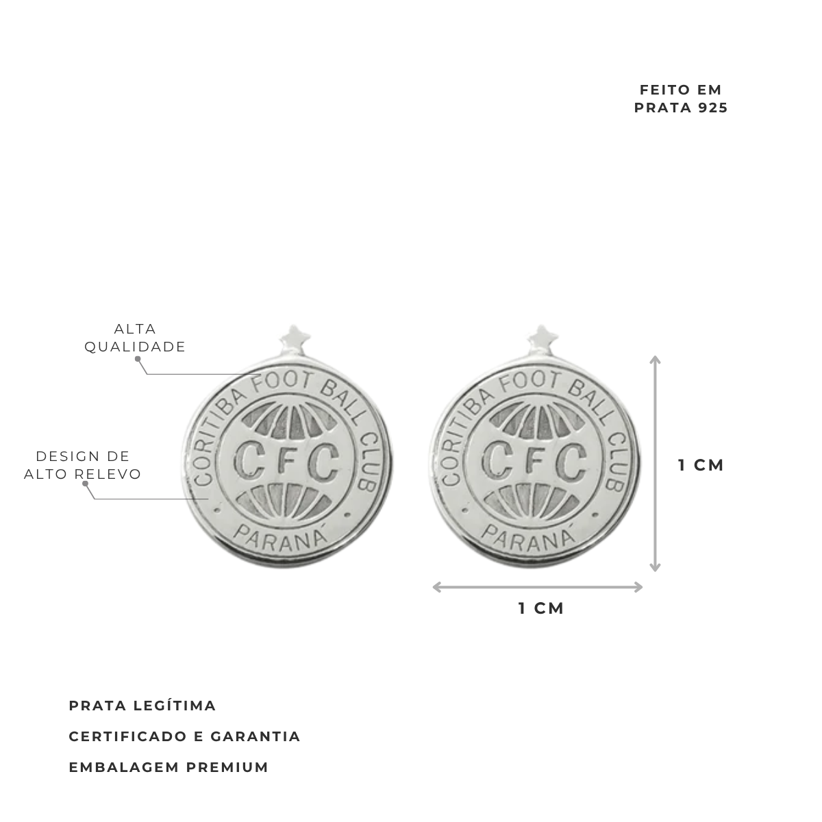 CORITIBA SHIELD EARRING 