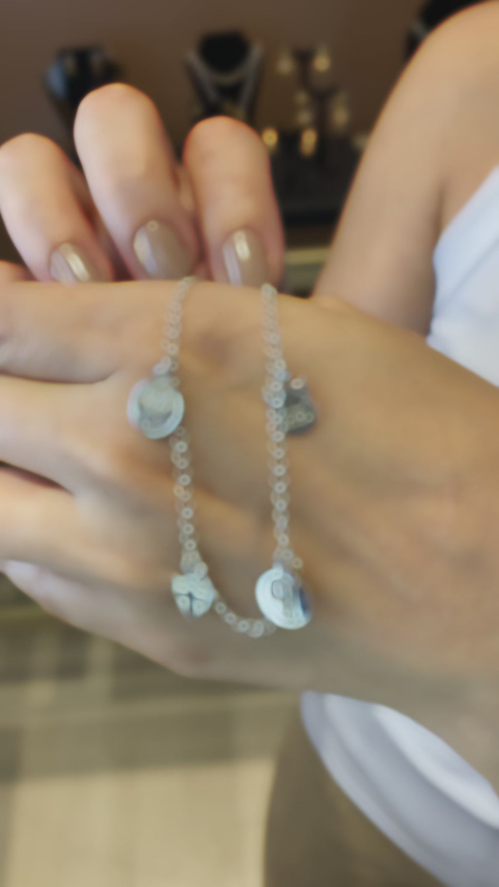 PULSEIRA PINGENTES PALMEIRAS ESCUDO BRASÃO PORCO 18CM OFICIAL