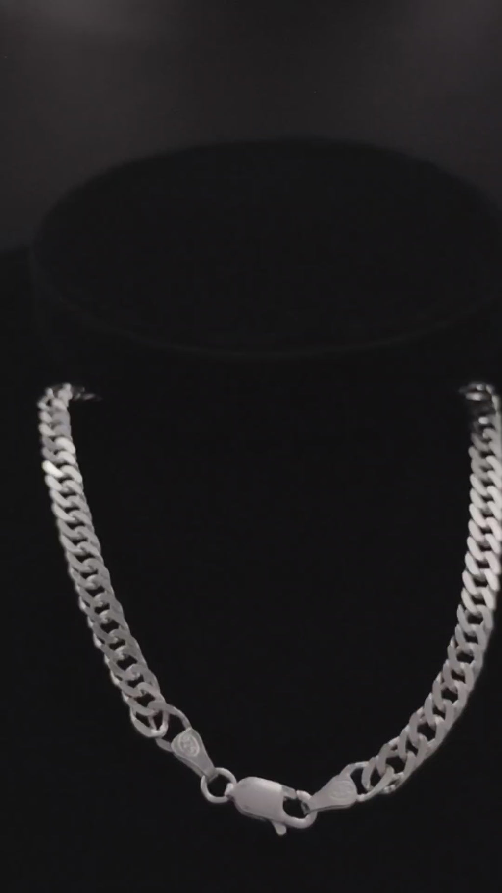 PULSEIRA GROUMET ELO DUPLO PRATA 925 ITALIANA 20CM